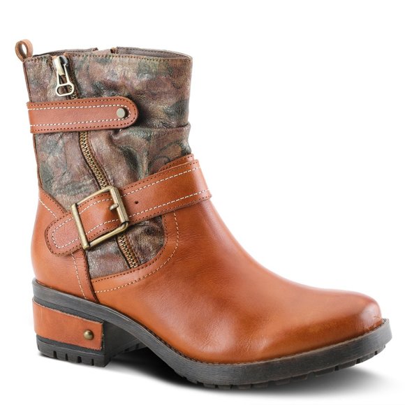 L'ARTISTE FRANKIE MID CALF BOOTS Camel